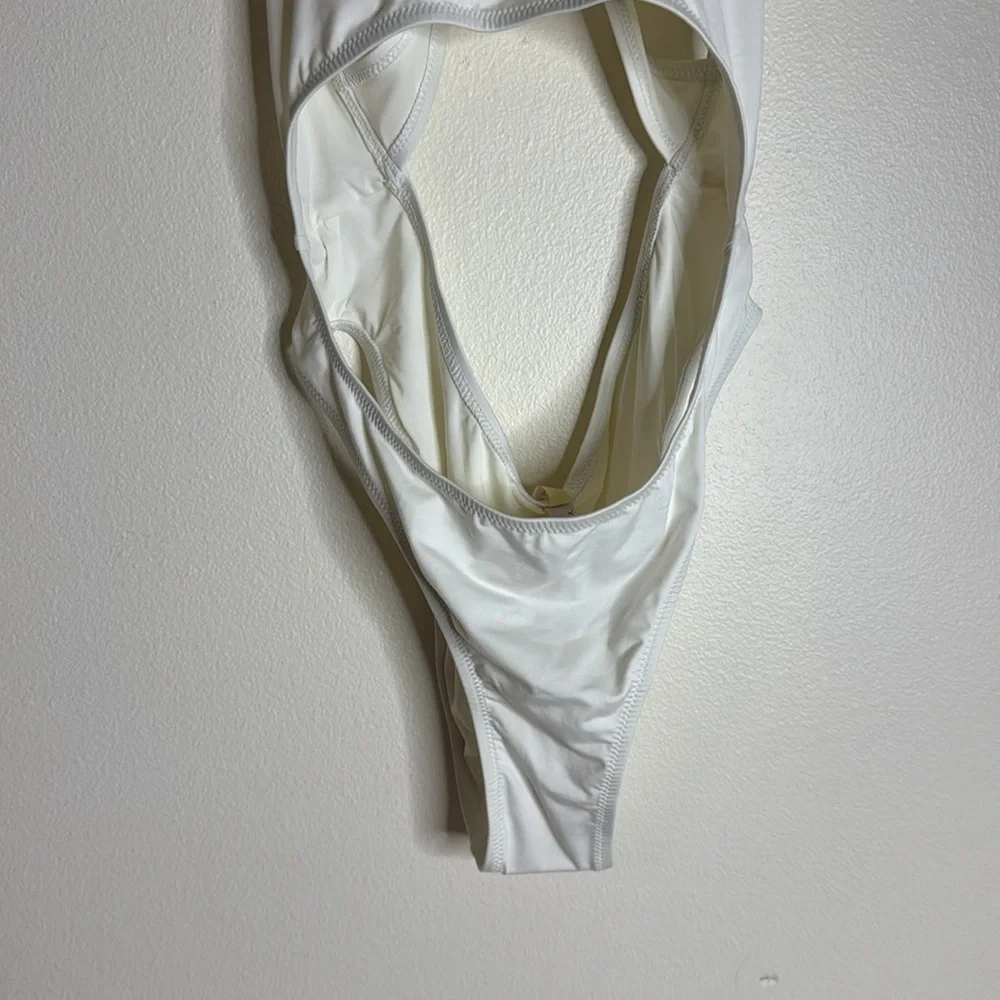 Skims Swim Cut Out Monokini Bikini swimsuit size medium in marble